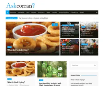 Askcorran.com(Ask Everything To AskCorran) Screenshot