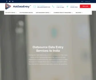 Askdataentry.com(Outsource Data Entry Services to India) Screenshot
