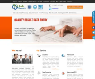 Askdataentryindia.com(Data Entry Company India) Screenshot