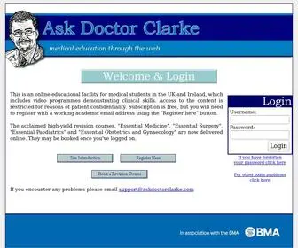 Askdoctorclarke.com(Ask Doctor Clarke) Screenshot