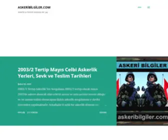 Askeribilgiler.com(Askerlik üzerine yapılmış blog) Screenshot