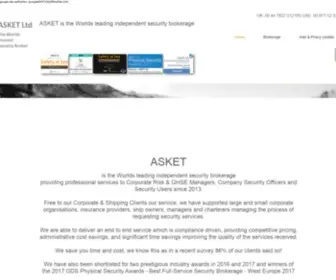 Asket.co.uk(ASKET deliver a service which) Screenshot