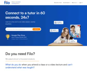 Askfilo.com(World's Only Live Instant Tutoring App) Screenshot