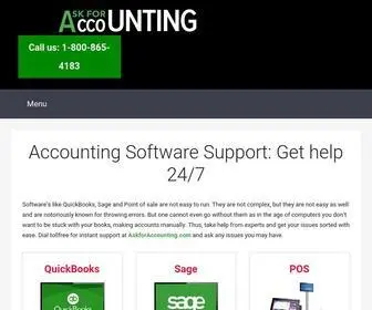 Askforaccounting.com(Online Bookkeeping & Accounting Services for USA and Canada) Screenshot