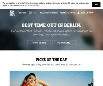 Askhelmut.com(Besser ausgehen in Berlin) Screenshot