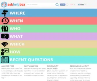 Askhelpbox.com(Search Answers For Your Questions) Screenshot