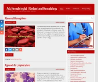Askhematologist.com(Ask Hematologist) Screenshot