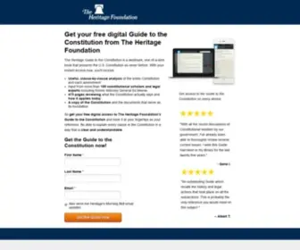 Askheritage.org(Heritage Guide to the Constitution) Screenshot