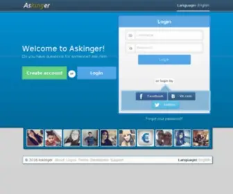 Askinger.net(Ask) Screenshot