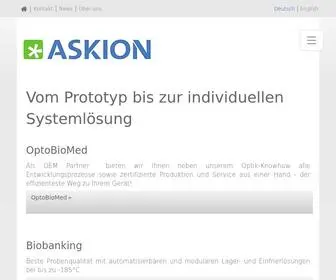 Askion.com(Entwicklung und Fertigung aus einer Hand) Screenshot