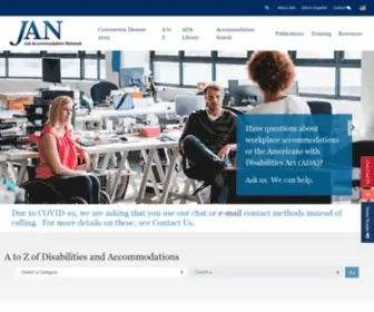 Askjan.org(Job Accommodation Network) Screenshot
