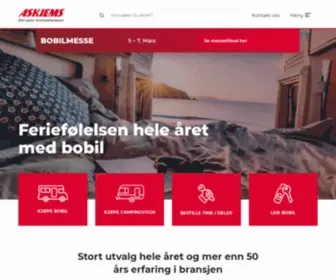Askjems.no(Feriefølelsen hele året med bobil og campingvogn og campingvogn) Screenshot
