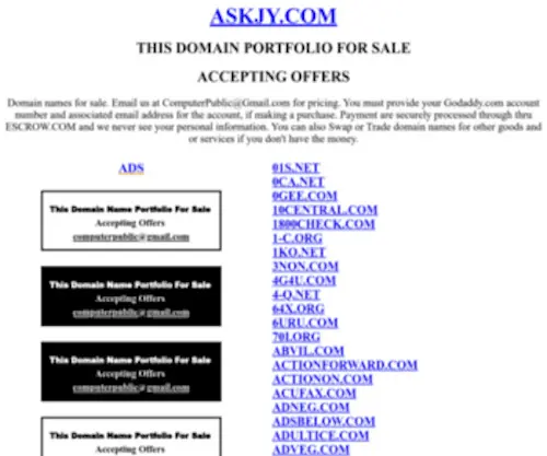 Askjy.com(Sell/Buy/Trade/Barter/Swap/Rent) Screenshot