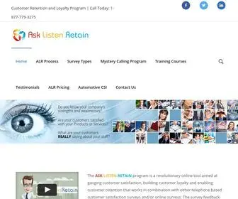 Asklistenretain.com(Customer Retention and Loyalty Program) Screenshot