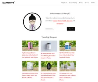 Askmaryrd.com(Beauty, Health, Skincare & Weight Loss Reviews) Screenshot