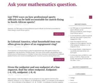 Askmathematics.com(Ask your mathematics question) Screenshot