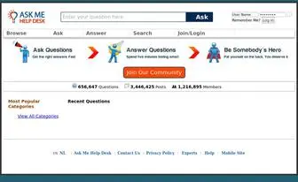 Askmehelpdesk.com(Ask Me Help Desk) Screenshot