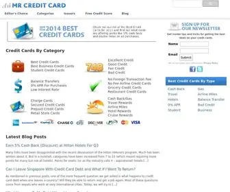 Askmrcreditcard.com(Credit Card Reviews From The Authority in Credit Cards) Screenshot