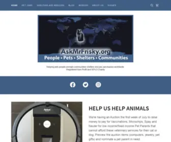 Askmrfrisky.org(People, Pets, Animals Communities, worldwide) Screenshot