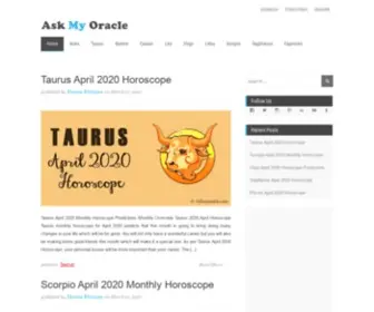 Askmyoracle.com(Genuine Horoscope 2020 with Ask Oracle) Screenshot