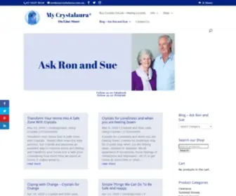 Askronandsue.com.au(Buy Crystals OnLine) Screenshot