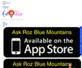 Askroz.com.au(For events worth sharing Ask Roz Ask Roz) Screenshot