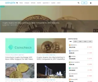 Askrypto.com(Cryptocurrency and Blockchain News) Screenshot