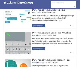 Askseekknock.org(Askseekknock) Screenshot