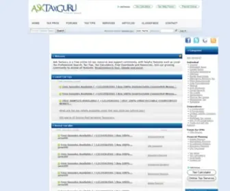 Asktaxguru.com(Ask TaxGuru) Screenshot