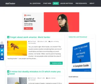 Asktester.com(Blog Keep Asking) Screenshot