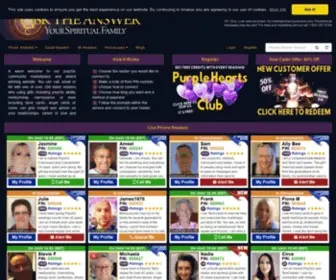 Asktheanswer.com(Genuine Psychic and Tarot Readings delivered by Phone) Screenshot