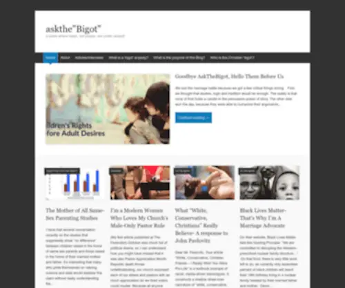 Askthebigot.com(A place where ideas) Screenshot
