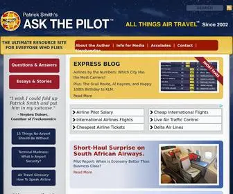 Askthepilot.com(THE ULTIMATE RESOURCE SITE FOR EVERYONE WHO FLIES) Screenshot