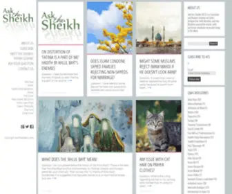 Askthesheikh.com(Ask the Sheikh) Screenshot