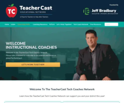 Askthetechcoach.com(TeacherCast Instructional Technology Coaching Network) Screenshot