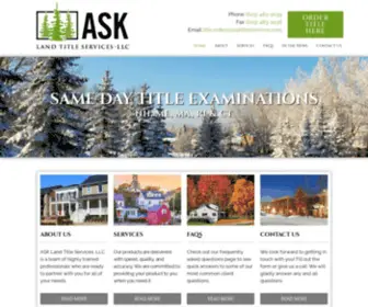 Asktitleservices.com(ASK Land Title Services) Screenshot