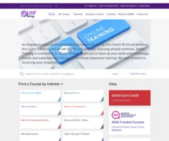 Asktraining.com.sg(ASK Training) Screenshot