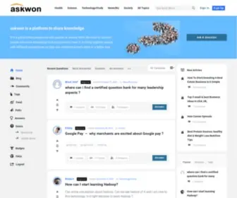 Askwon.com(Home) Screenshot