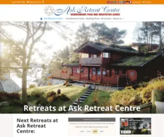 Askyoga.com(Deep going Retreats in Classical Yoga and Meditation at Ask Retreat Centre) Screenshot