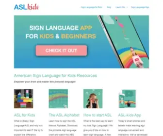 ASL-Kids.com(ASL Kids) Screenshot