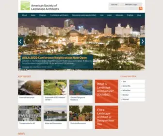 Asla.org(American Society of Landscape Architects) Screenshot