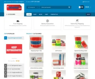 Aslabeled.com(Buy Stock Labels Online) Screenshot