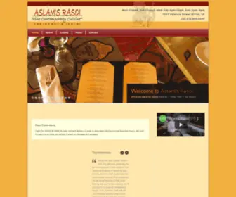 Aslamsrasoi.com(Aslam's Rasoi) Screenshot