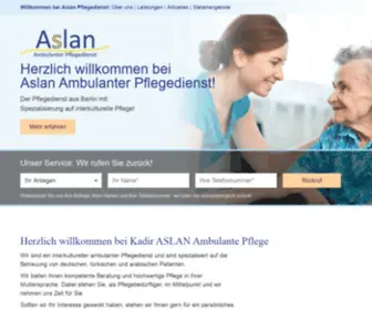 Aslan-Pflege.de(Aslan Ambulanter Pflegedienst) Screenshot