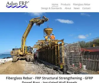 Aslanfrp.com(Fiberglass rebar) Screenshot