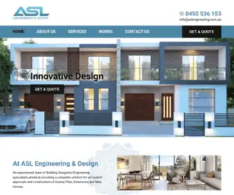 Aslengineering.com.au(Engineering & Design) Screenshot