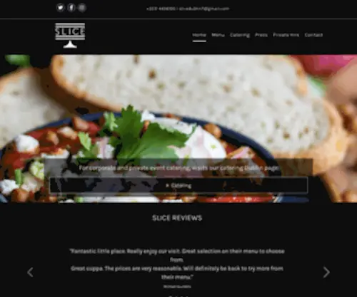 Asliceofcake.ie(A SLICE of Cake Cafe Stoneybatter) Screenshot