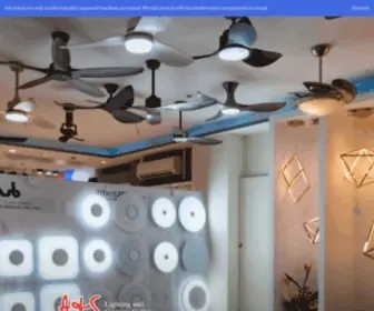 Aslightingsg.com(Ceiling fans) Screenshot