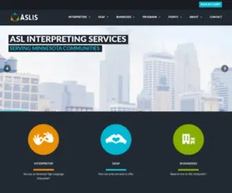 Aslis.com(American Sign Language Interpreting Services) Screenshot