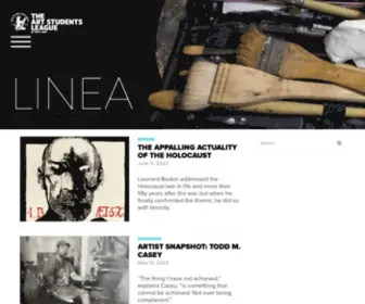 Asllinea.org(Studio Notes from the Art Students League of NY) Screenshot